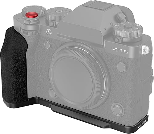 SMALLRIG X-T5 Impugnatura a Forma di L per FUJIFILM X-T5 (NERO), Piastra a Sgancio Rapido Integrata per Arca, Impugnatura Ergonomica in Silicone, Pulsante dell'Otturatore - 4260 - Fashionser