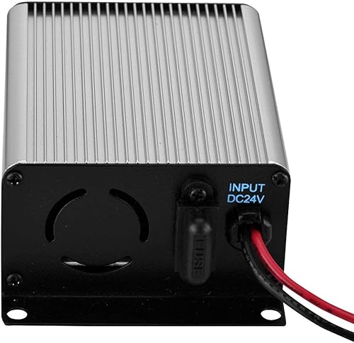 Demeras Alimentatore Trasformatore da 24 V a 13,8 V Mini Alimentatore per autoradio Universale Portatile per Radio bidirezionale - Fashionser