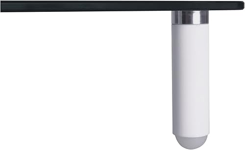 deleyCON Monitor Stand max. 20Kg 4 Piedini - Sostegno Rialzo - per Desktop PC Display TV - Bianco - Fashionser