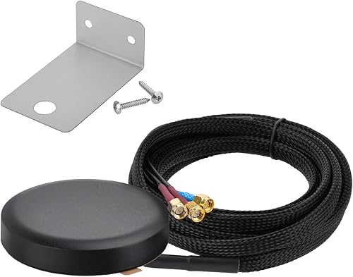 Superbat Antenna MIMO GPS 4G LTE per Esterno Omnidirezionale con Fissaggio a Vite, Progettata per Sistemi di Navigazione per Camion, Router 4G LTE e Amplificatori Mobili - Fashionser
