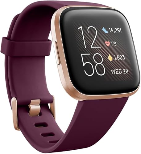 Fitbit Versa 2 Smartwatch per Benessere e Forma Fisica con Controllo Vocale, Punteggio del Sonno e Musica, con Alexa Integrata, Limited Edition [Esclusiva ] - Fashionser
