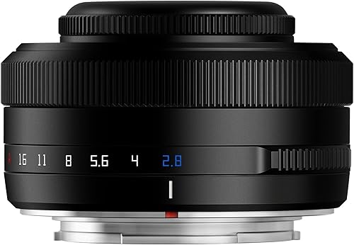 TTARTISAN 27mm F2.8 Obiettivo della fotocamera per Fuji X Mount Messa a fuoco automatica APS-C Metallo Leggero Portatile Obiettivo Supporto Occhi Tracking (nero) - Fashionser