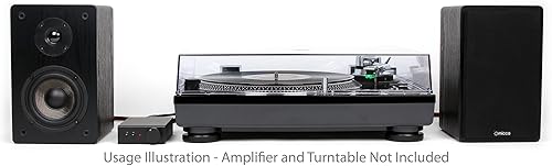 Micca MB42 Bookshelf Speakers for Home Theater Surround Sound, Stereo, and Passive Near Field Monitor, 2-Way (Black, Pair) - Fashionser