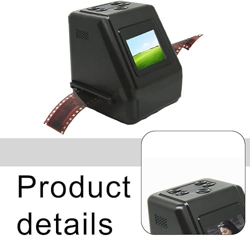 Getdoublerich Film Scanner Per 135/126/110/8mm Negativi & Diapositive, Display LCD Laterale, Digitalizzatore Foto Ad Alta Risoluzione Per Vecchi Film & Memorie - Fashionser
