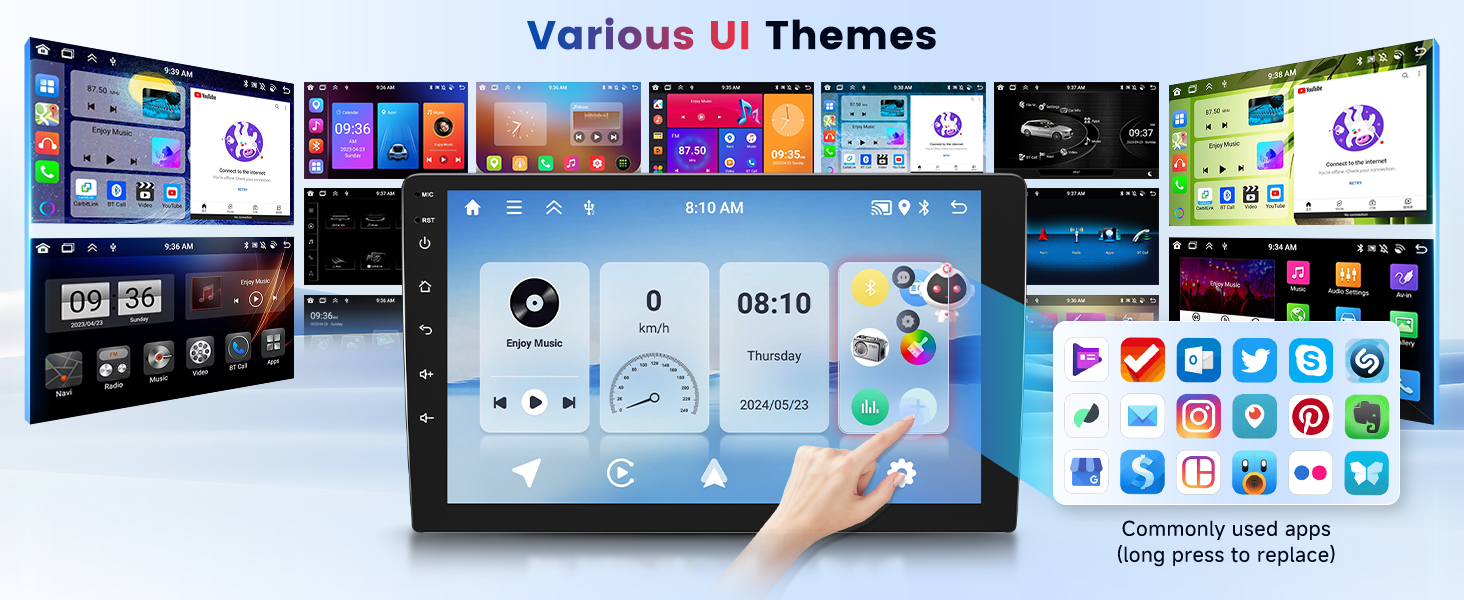 vari temi dell'interfaccia utente