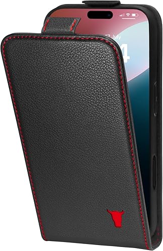TORRO Custodia a Libro Compatibile con iPhone 16 Pro – Custodia a Portafoglio in Pelle Premium con Slot per Carte - Nero - Fashionser