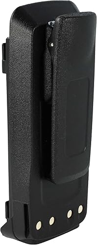 batteria compatibile con Motorola MOTOTRBO DGP6150+, DP3400, DP3401, DP3600 radio (2600mAh, 7,4V, Li-Ion) + clip - Fashionser