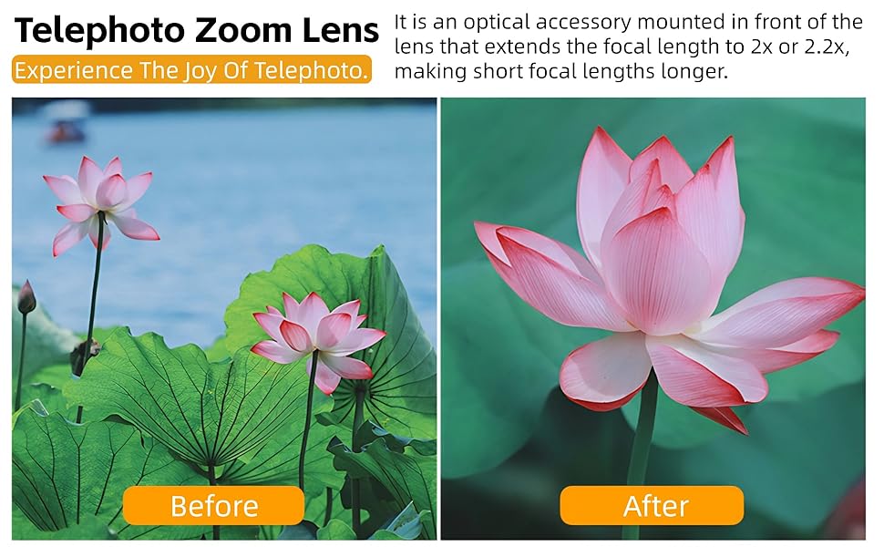 2X Teleobjektiv für Eye Osmo Pocket3, 2X Vergrößerungsfotografie -Objektivmagnetanhang