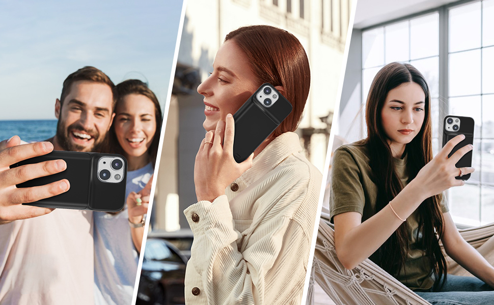 HUOBAO 6000mAh Custodia protettiva per iPhone 14 Pro - 6.1 pollici