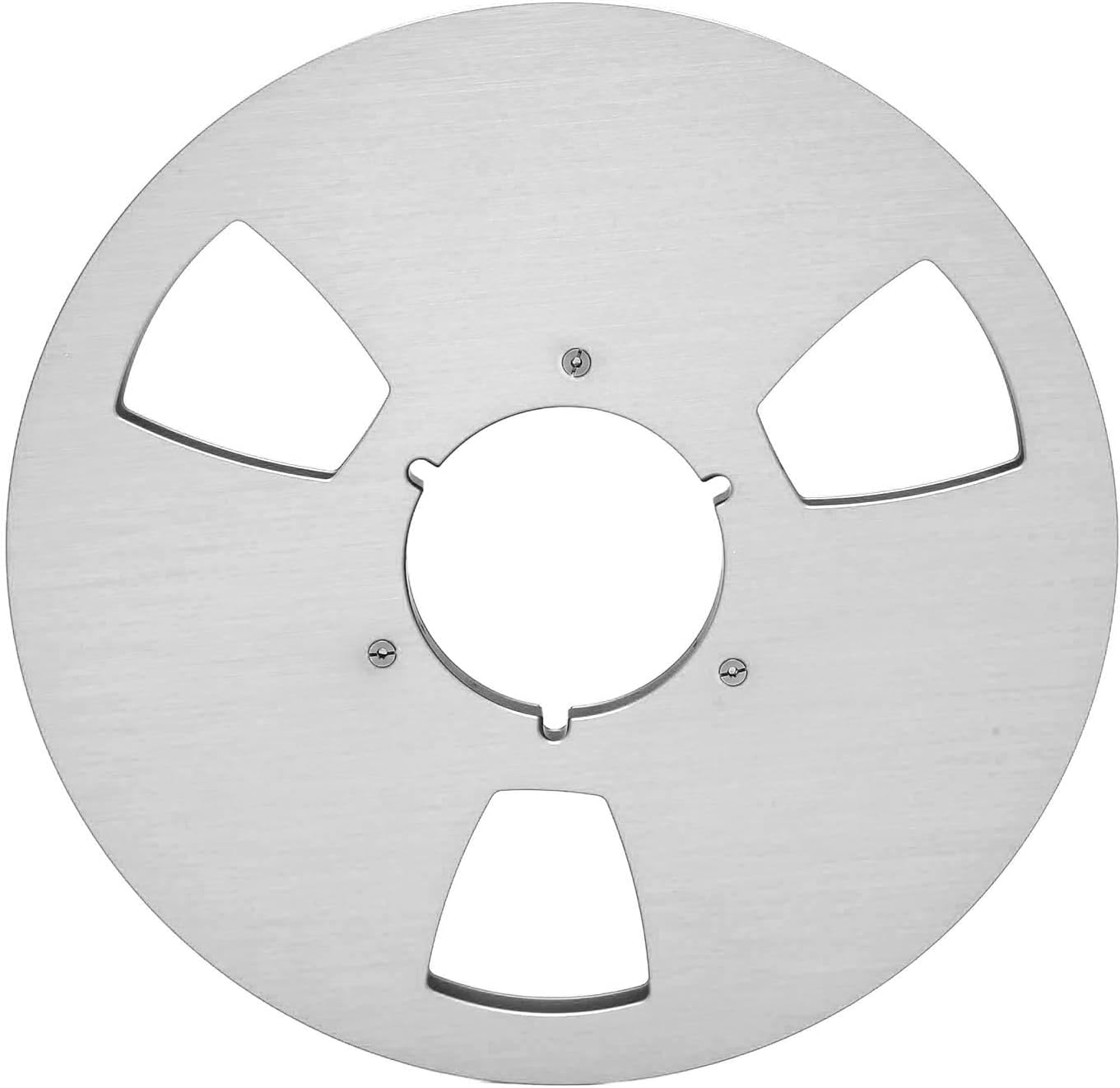 Bobina di Nastro Vuota da 1/4 10,5 Pollici per Pioneer, Fori per Parabrezza a 3 Fori in Lega di Alluminio, Accessorio per Registratore a Nastro con Bobina Vuota (Argento) - Fashionser