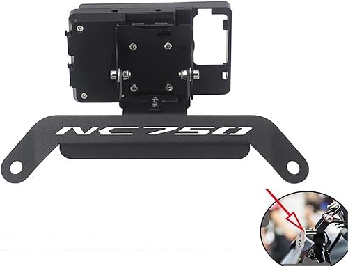 Supporto per Telefono Cellulare per Moto Supporto per Navigazione GPS per H&Onda NC750D NC 750D Integra NC 750 D NC750 Staffa di Montaggio Supporto per Telefono per Moto(Nero 2) - Fashionser