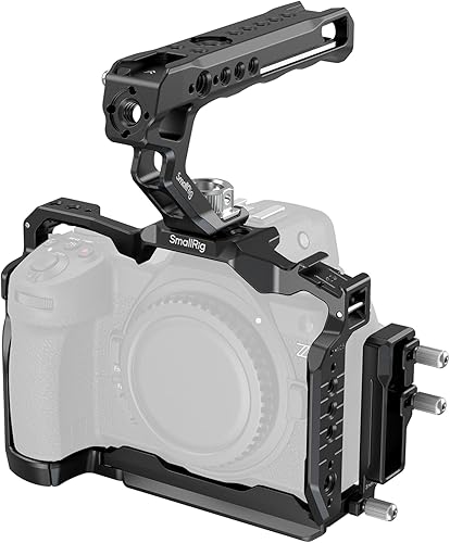SMALLRIG Z6III Cage Kit per Nikon Z6III, con Maniglia Superiore e Morsetto per Cavi, Kit Gabbia in Lega di Alluminio con Design Anti-torsione, Piastra a Sgancio Rapido Integrata per Arca - 4520 - Fashionser