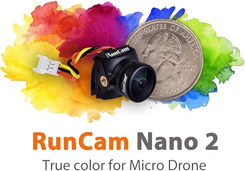 RunCam Nano2 FPV Camera 700TVL CMOS NTSC Mini telecamera FPV per drone FPV (1.8mm (M8) FOV 170°) - Fashionser