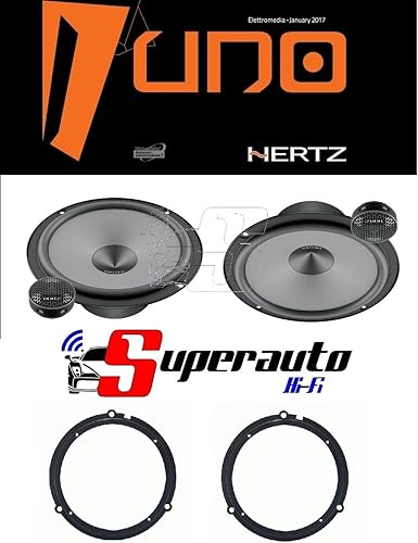 Hertz LINEA UNO K165 K 165 KIT ALTOPARLANTI DUE VIE CASSE AUTO 165 mm + supporti casse Compatibile con FORD Fiesta dal 2008 Anteriore 165 cm - Fashionser