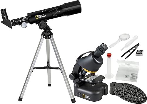 National Geographic Telescopio + microscopio compatto con supporto per smartphone - Fashionser