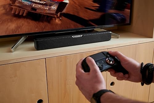Thomson SB60BTS Soundbar - 120W Potenza Musicale Totale - Bluetooth 5.0 Wireless - Subwoofer Incluso - Montaggio a Parete - Ingresso Ottico & AUX - Telecomando - Design Compatto - Fashionser