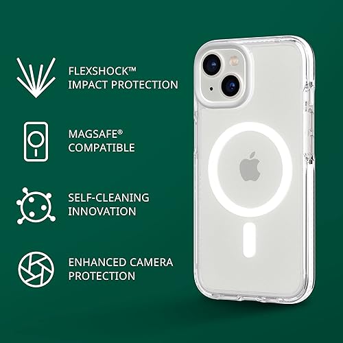 tech21 iPhone 14 Pro Max Evo Crystal compatibile con MagSafe – Custodia trasparente antiurto e resistente ai graffi con protezione FlexShock Multi-Drop da 5 piedi - Fashionser