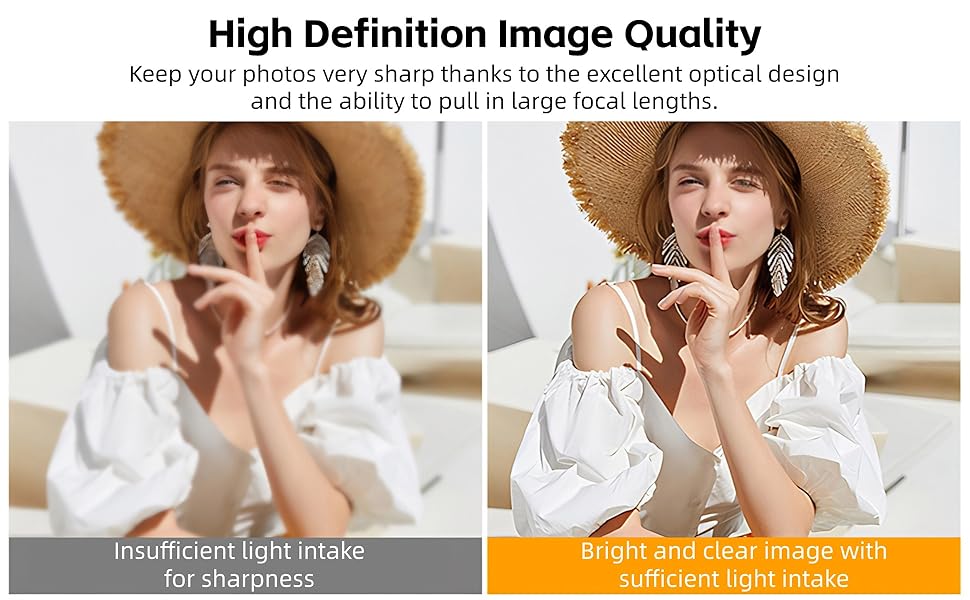 2X Teleobjektiv für Eye Osmo Pocket3, 2X Vergrößerungsfotografie -Objektivmagnetanhang