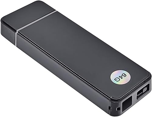 1080P mini macchina fotografica spia, stile nascosto del disco U 64GB con rilevamento di movimento, portatile adatto per la registrazione video in ufficio, aula, riunione (QD005IT) - Fashionser