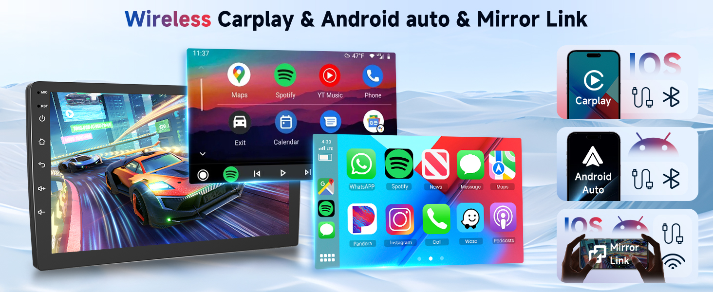 Carplay Android Auto senza Fili 