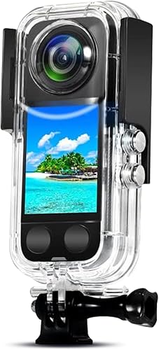 SYACHI Custodia impermeabile per fotocamera Insta360 X3, custodia subacquea per fotocamera panoramica Insta360 ONE X3, 40 M/131 FT custodia subacquea per immersioni, surf, nuoto - Fashionser