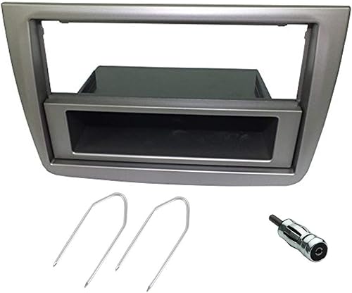Sound-way Kit Montaggio Autoradio, Mascherina 1 DIN / 2 DIN, Adattatore Antenna, Chiavi di Smontaggio, compatibile con Alfa Romeo Mito - Fashionser