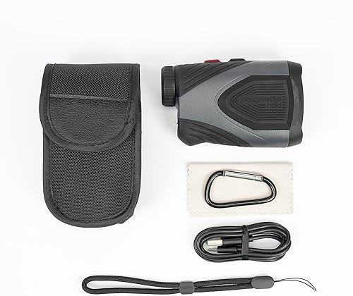 Telemetro laser PNI Hunting TL700, 1100 m, zoom 7x, IP54, misurazione della distanza e della velocità, per caccia, golf, tiro - Fashionser