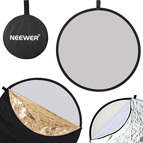 Neewer Photo Studio Kit di riflettore di luce e supporto luminoso: 110 cm 5 in 1 riflettore multi-disco, supporto luminoso e supporto riflettore in metallo per foto video ritratto fotografia - Fashionser