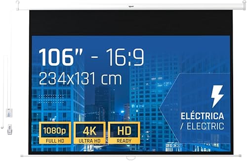 Pantalla de Proyección Eléctrica 16:9 106' 234x131 cm - Fashionser