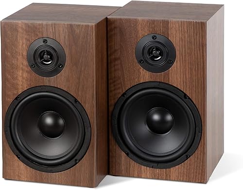 BSS-265 BR 6,5' HiFi altoparlanti per scaffale 40 Watt marrone - Fashionser