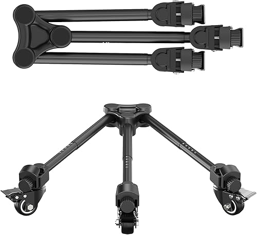 Ulanzi AT02 Carrello Per Treppiede, Lunghezza Delle Gambe Regolabile Per Treppiedi Per Fotocamera At01, Carico Massimo. Carico 20 Kg - Fashionser