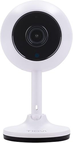 Tiqvi - Telecamera di Sicurezza Interna Smart WiFi, 1080P, Dualband (2.4/5 GHz), Visione Notturna Infrarossa, Rilevamento Movimento, Audio Bidirezionale - Fashionser