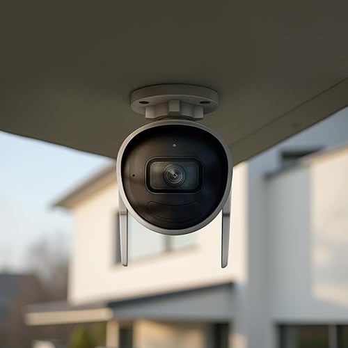 HiLook HIKVISION - Telecamera di sorveglianza esterna, risoluzione 4 K/8 MP, senza Wi-Fi, LAN/PoE, telecamera esterna con sensore di movimento, telecamera esterna, visione notturna, slot per schede SD - Fashionser