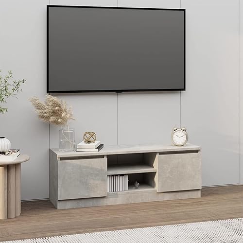 Festnight Mobile Porta TV con Anta, Mobile per TV, Mobiletto TV, Mobile TV Moderno, Mobile TV Soggiorno, Rovere Marrone 102x30x36 cm - Fashionser