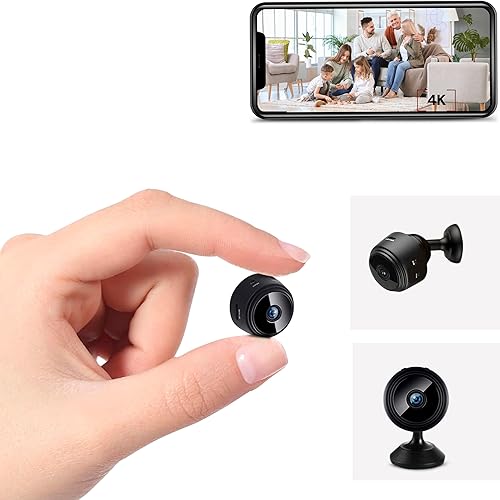 THEXLY Mini Telecamera spia nascosta HD wifi professionale - micro videocamera con sensore di movimento e visione notturna - Spy cam quadrata sorveglianza interno 1080p (NEW VERSION 2024) - Fashionser