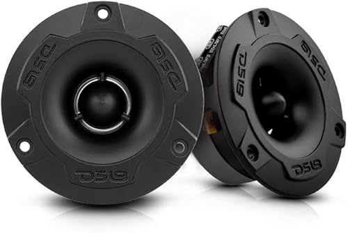 DS18 Pro-TWX1 - Tweeter in alluminio Super Bullet da 1', 240 W max, 4 Ohm, crossover integrato. I tweeter PRO sono i migliori nel mercato Pro Audio e Voceteo (2 altoparlanti inclusi) - Fashionser
