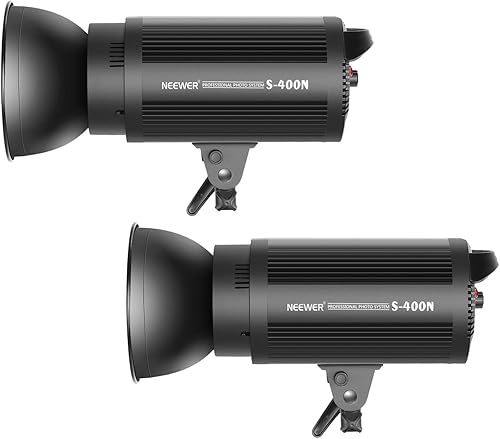 Neewer Set di illuminazione stroboscopica e softbox da 400 W, monolluce+montaggio Bowens, supporto luminoso+softbox+luce modello+scatto wireless RT-16 + borsa per il trasporto - Fashionser