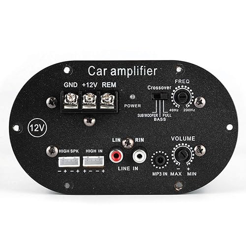 Scheda amplificatore per subwoofer, scheda amplificatore audio per auto 120W 12V Pure Full Tone Bass Subwoofer Auto Stereo Speaker Amp - Fashionser