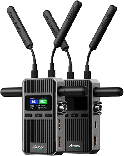 Accsoon SeeMo 4K Video Transmitter Monitoring Adapter 4K HDMI Video su dispositivi iOS per Pad/Phone/telecamere per monitorare/registrare/live stream.（Nero） - Fashionser