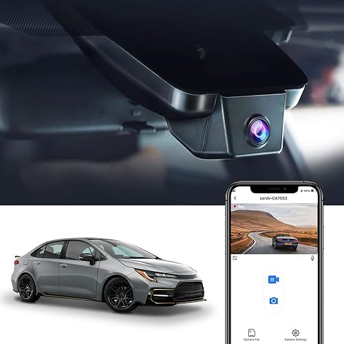 Fitcamx Dash Cam Anteriore 2610P+ Posteriore 1080P Adatto per Toyota Corolla 2022 2021 2020 LE L XLE XSE SE Hybrid, Hatchback 2019-2022 (Gen12), Look OEM, G-Sensor, Registrazione in loop, 128 GB - Fashionser