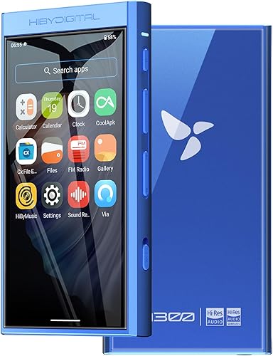 HiBy Lettore MP3 digitale M300 Android con Bluetooth e WiFi Streaming Player Android 13 Snapdragon 665 HiFi Audio (PCM/DSD) Radio FM Altoparlante Touchscreen 128GB + 2TB Memoria Espandibile - Fashionser