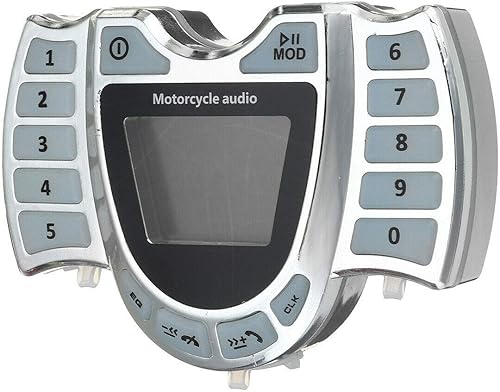 Karriter Altoparlanti stereo per moto, wireless, Bluetooth, lettore MP3, impermeabile, audio FM per moto, scooter, ATV, UTV - Fashionser