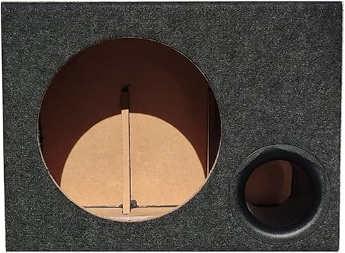 1 cassa trapezoidale bass reflex per subwoofer da 25 cm di diametro volume di 25 litri cofano bagagliaio auto, 1 pezzo - Fashionser