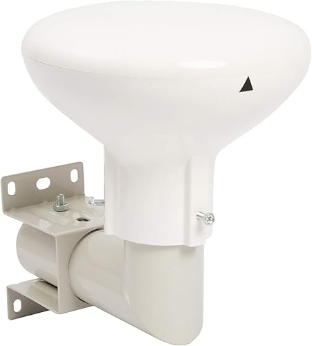 Antenna TV esterna TNT Kit Completo Amplificato Potente Omnidirezionale 360° con Filtro 4G LTE per HD/DVB-T/VHF/UHF, Digitale e Analogico - Fashionser