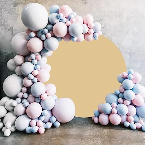 Diametro 2m Tinta unita Marrone chiaro Girare Sfondo Colore semplice Senza giunte Costume Sfondo Ragazza Festa di compleanno Doccia per neonati Artistico Ritratto Cerchio Foto Sfondo - Fashionser