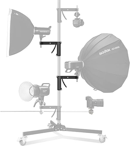 Metal Heavy Roll Stand Studio Stand 240cm Robusto Stativo Fotografico con ruote per treppiede e kit di 2 maniglie scorrevoli,capacità di carico massimo 15kg per Monolight Softbox Reflector - Fashionser