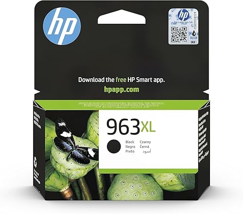 HP 963XL Ciano, 3JA27AE, Cartuccia Originale da 1600 Pagine, Alta Capacità, Compatibile con Stampanti OfficeJet Pro serie 9010, 9020 - Fashionser