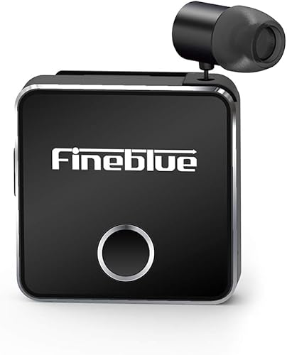 Fineblue F1 Auricolare Wireless BT 5.0 Cuffie Clip-on Cavo retrattile Cuffie musicali Avviso di vibrazione Vivavoce con microfono Connessione multipunto - Fashionser
