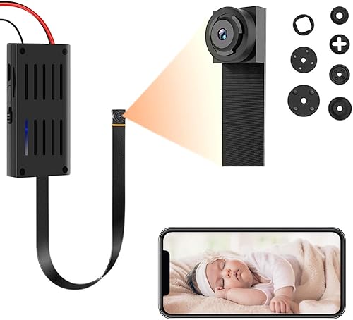 Telecamera nascosta WiFi, Videocamera di sicurezza Super Mini 1080P Wireless con rilevamento del movimento, Controllo app per IOS e Android - Fashionser