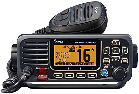 Icom IC-M330 NERO FISSO VHF Marine Ricetrasmittente 25 W RF con DSC 129002 - Fashionser